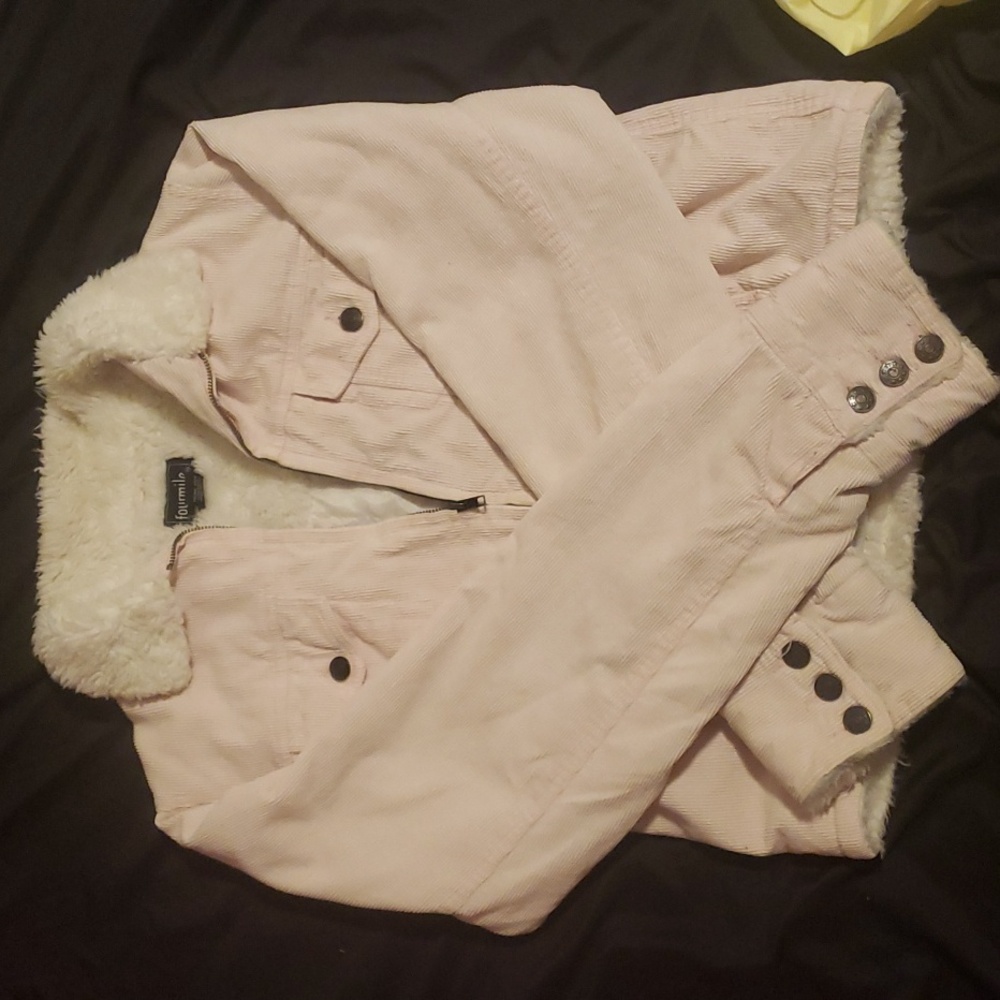 Pink jean jacket